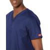 imageDickies EDS Signature Scrubs for Women VNeck Womens Tops in Soft Brushed Poplin 86706Navy