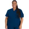 imageDickies EDS Signature Scrubs for Women VNeck Womens Tops in Soft Brushed Poplin 86706Navy