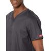 imageDickies EDS Signature Scrubs for Women VNeck Womens Tops in Soft Brushed Poplin 86706Pewter