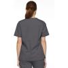 imageDickies EDS Signature Scrubs for Women VNeck Womens Tops in Soft Brushed Poplin 86706Pewter