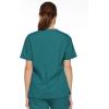 imageDickies EDS Signature Scrubs for Women VNeck Womens Tops in Soft Brushed Poplin 86706Teal Blue