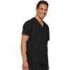 imageDickies EDS Signature Scrubs for Women and Scrubs for Men Unisex One Pocket VNeck Top in Soft Brushed Poplin 83706Black