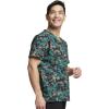 imageDickies EDS Signature Scrubs for Women and Scrubs for Men Unisex One Pocket VNeck Top in Soft Brushed Poplin 83706Digital Camo