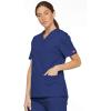 imageDickies EDS Signature Scrubs for Women and Scrubs for Men Unisex One Pocket VNeck Top in Soft Brushed Poplin 83706Galaxy Blue