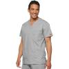 imageDickies EDS Signature Scrubs for Women and Scrubs for Men Unisex One Pocket VNeck Top in Soft Brushed Poplin 83706Grey