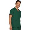 imageDickies EDS Signature Scrubs for Women and Scrubs for Men Unisex One Pocket VNeck Top in Soft Brushed Poplin 83706Hunter