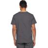 imageDickies EDS Signature Scrubs for Women and Scrubs for Men Unisex One Pocket VNeck Top in Soft Brushed Poplin 83706Pewter