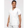 imageDickies EDS Signature Scrubs for Women and Scrubs for Men Unisex One Pocket VNeck Top in Soft Brushed Poplin 83706White