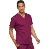 imageDickies EDS Signature Scrubs for Women and Scrubs for Men Unisex One Pocket VNeck Top in Soft Brushed Poplin 83706Wine
