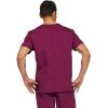 imageDickies EDS Signature Scrubs for Women and Scrubs for Men Unisex One Pocket VNeck Top in Soft Brushed Poplin 83706Wine