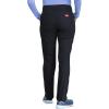 imageDickies EDS Signature Women Scrubs Pant Mid Rise Tapered Leg Pullon DK125Black