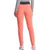 imageDickies EDS Signature Women Scrubs Pant Mid Rise Tapered Leg Pullon DK125Ravishing Coral  Pewter