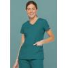 imageDickies EDS Signature Women Scrubs Top VNeck 85906Teal Blue