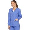 imageDickies EDS Signature Women Warm Up Scrubs Jacket Snap Front 86306Ceil Blue