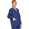 imageDickies EDS Signature Women Warm Up Scrubs Jacket Snap Front 86306Galaxy Blue