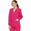 imageDickies EDS Signature Women Warm Up Scrubs Jacket Snap Front 86306Hot Pink