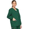 imageDickies EDS Signature Women Warm Up Scrubs Jacket Snap Front 86306Hunter