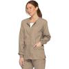 imageDickies EDS Signature Women Warm Up Scrubs Jacket Snap Front 86306Khaki