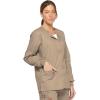 imageDickies EDS Signature Women Warm Up Scrubs Jacket Snap Front 86306Khaki