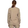 imageDickies EDS Signature Women Warm Up Scrubs Jacket Snap Front 86306Khaki
