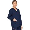 imageDickies EDS Signature Women Warm Up Scrubs Jacket Snap Front 86306Navy