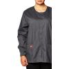 imageDickies EDS Signature Women Warm Up Scrubs Jacket Snap Front 86306Pewter