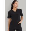 imageDickies EDS Women Scrubs Top VNeck DK700Black