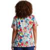 imageDickies EDS Women Scrubs Top VNeck DK700Blooms So Retro