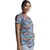 imageDickies EDS Women Scrubs Top VNeck DK700Camo Flight
