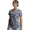 imageDickies EDS Women Scrubs Top VNeck DK700Camo Flight