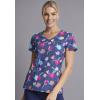 imageDickies EDS Women Scrubs Top VNeck DK700Denim Garden