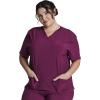 imageDickies EDS Women Scrubs Top VNeck DK700Wine
