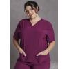 imageDickies EDS Women Scrubs Top VNeck DK700Wine