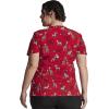 imageDickies EDS Women Scrubs Top VNeck DK700Wish Zoo a Merry Christmas