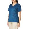 imageDickies Gen Flex Women Scrubs Top Mock Wrap 817355Caribbean