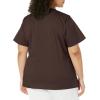 imageDickies Gen Flex Women Scrubs Top Mock Wrap 817355Chocolate