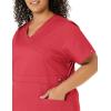 imageDickies Gen Flex Women Scrubs Top Mock Wrap 817355Crimson