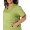 imageDickies Gen Flex Women Scrubs Top Mock Wrap 817355Desert Sage