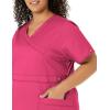 imageDickies Gen Flex Women Scrubs Top Mock Wrap 817355Hot Pink