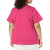 imageDickies Gen Flex Women Scrubs Top Mock Wrap 817355Hot Pink