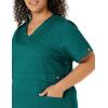 imageDickies Gen Flex Women Scrubs Top Mock Wrap 817355Hunter Green