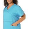 imageDickies Gen Flex Women Scrubs Top Mock Wrap 817355Icy Turquoise