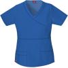 imageDickies Gen Flex Women Scrubs Top Mock Wrap 817355Royal