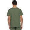 imageDickies Mens EDS Signature VNeck Scrub Top Olive Small