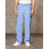 imageDickies Mens PullOn Pant with 7 Pockets Elastic Waistband with Button Closure 81006Ceil Blue