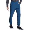 imageDickies Mens Scrub Jogger Mid Raise Five Pockets Elastic Waistband Pants with an Inside Drawstring DK223Caribbean Blue
