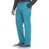 imageDickies Mens Scrub Pant Mid Rise Straight Leg Pants with 6 Pockets Zip Fly Front DK220Teal Blue