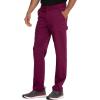 imageDickies Mens Scrub Pant Mid Rise Straight Leg Pants with 6 Pockets Zip Fly Front DK220Wine