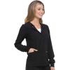 imageDickies Scrub Jackets For Woman Snap Front Warmup Jacket With 2 Pockets  DK305Black