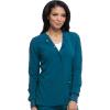 imageDickies Scrub Jackets For Woman Snap Front Warmup Jacket With 2 Pockets  DK305Caribbean Blue